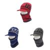 M Pullover Letter Knitted Beanie Winter Warm Unisex Hat One Piece Mask Cap Gift