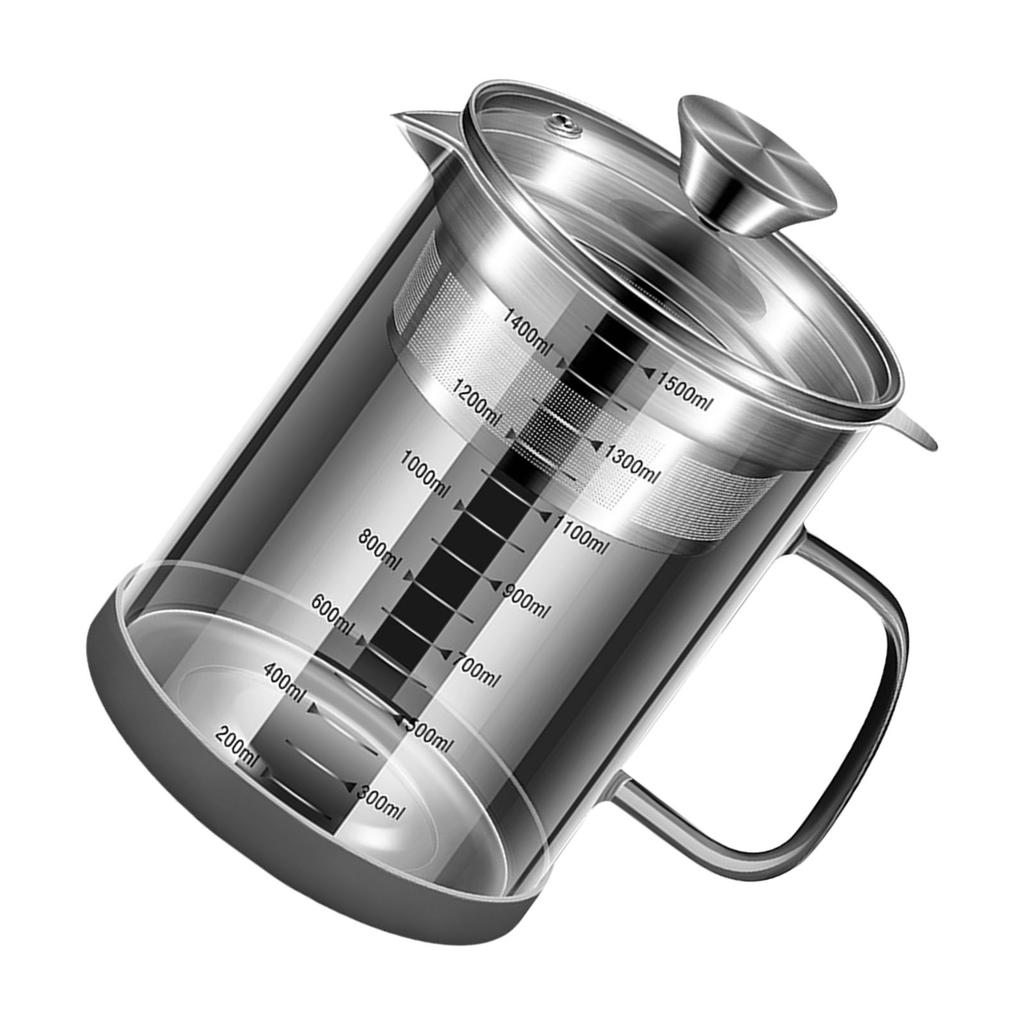 Wielofunkcyjny Garnek do Filtrowania Oleju do Smażenia do Użytku Kuchennego Szklany Słoik do Przechowywania z Głębokim Sitkiem dla Miłośników Gotowania