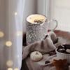 Crystal Glass Coffee Cup with Handle Double Layer Heat Insulation Water Tumblers Drinking Cups Wine Glasses Teas Cups