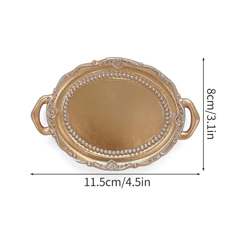 Creative Resin Candle Holders Jewelry Display Plate Earrings Necklaces Storage Dish Teaware Tray Vanity Desktop Decoration Dish