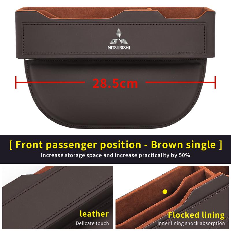 Car Seat Gap Organizer Seat Crevice Slot Storage Box For Mitsubishi Outlander Pajero Lancer Evolution X Ralliart Asx L200 Triton HZ8