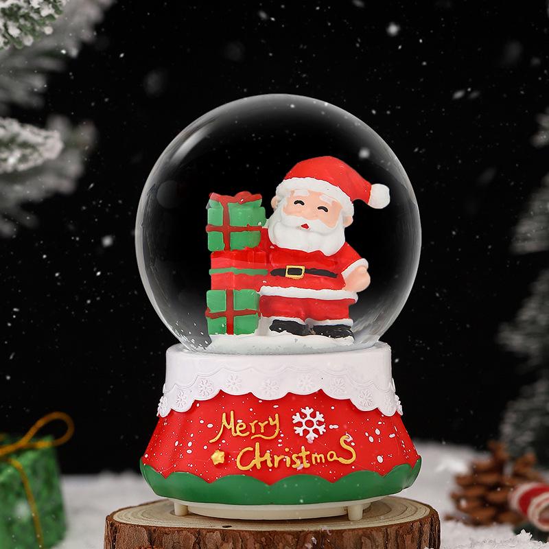 Christmas Crystal Ball Music Box Lantern Ornament