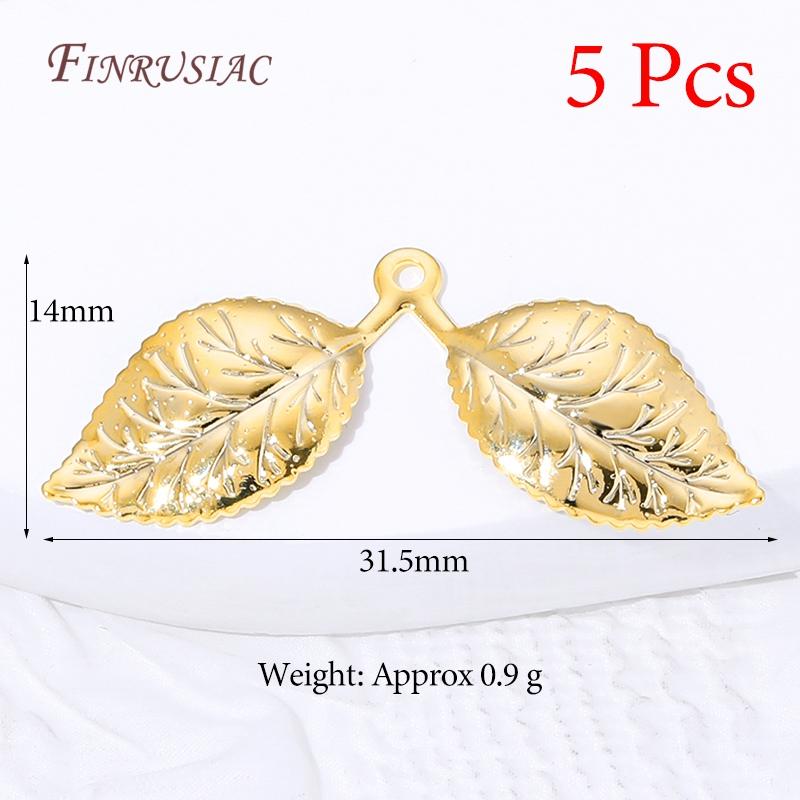 18K Gold Plated Brass Flower & Leaf Pendants For Jewelry,Charms For Earrings Making Accessories,DIY Jewelry Necklaces Findings