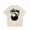 Camiseta Casual de Manga Corta para Hombre de Algodón con Estampado de Letras Corte Holgado Estilo Streetwear