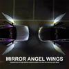 2Pcs Car Rearview Mirror Welcome Angel Wings Light Dynamic Carpet Light Ambient Light Decorative Atmosphere Light