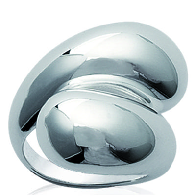 Silver Ring 'Jurassic' Silver - 25 Mm