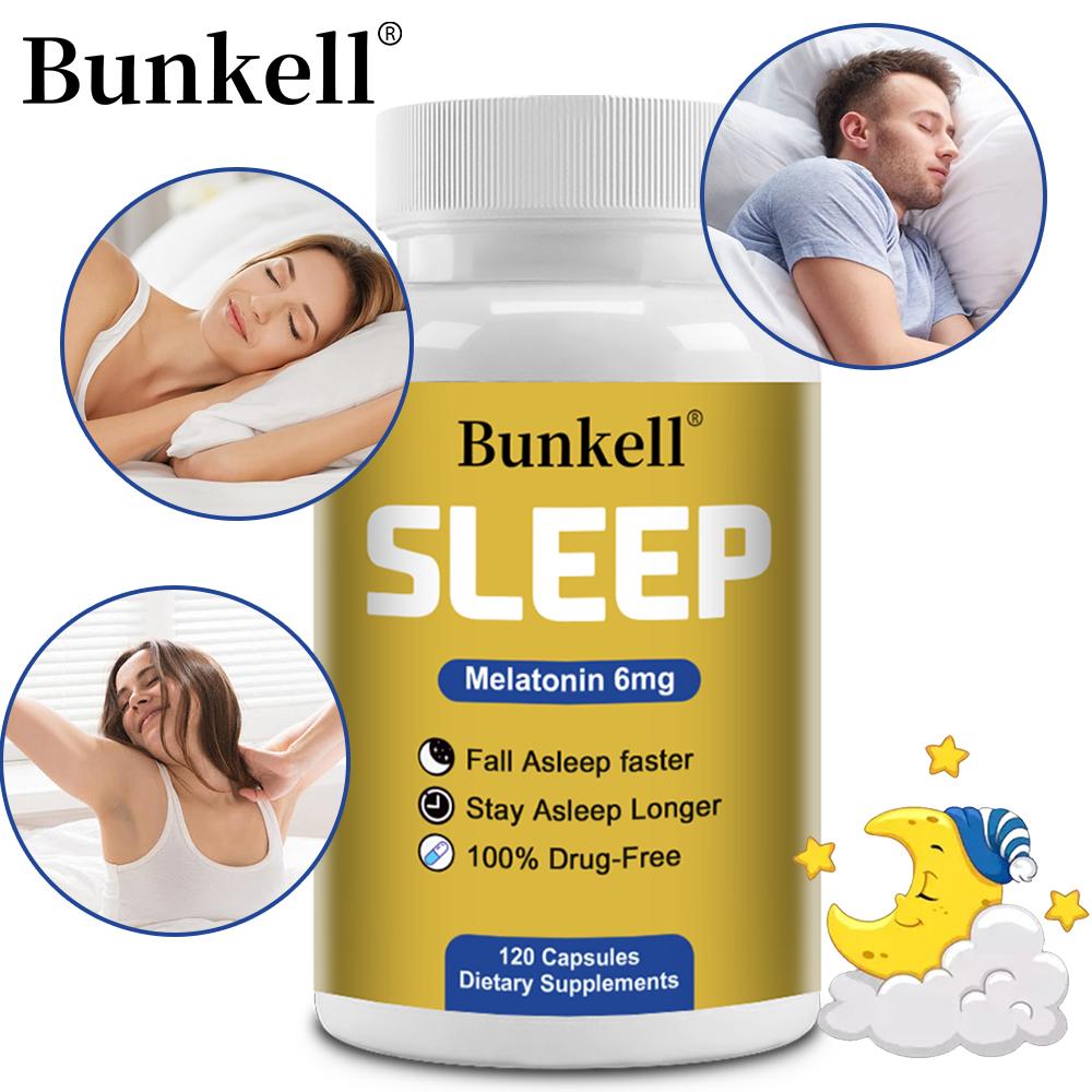 Nighttime Dietary Supplement Capsules with Vitamin B6, Vegan Non‑GMO Gluten‑Free Soy‑Free,120 Capsules