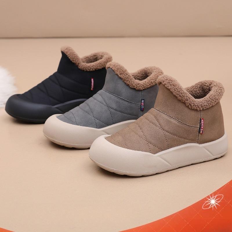 New Style of Snow Boots, Warm, Fleece and Thickened Cotton Boots, Women's Anti-slip Cotton Shoes