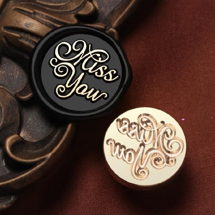 Envelope Emboss Wax Seal Stamp Head Removable Sealing Brasses Stamp Head Gift