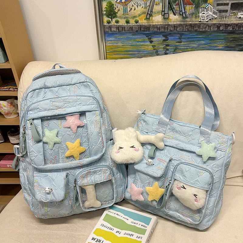 Schoolbag Children's School Bag Tote Bag Girls Primary School Students First Grade Junior High School Students High School Backpack College Students