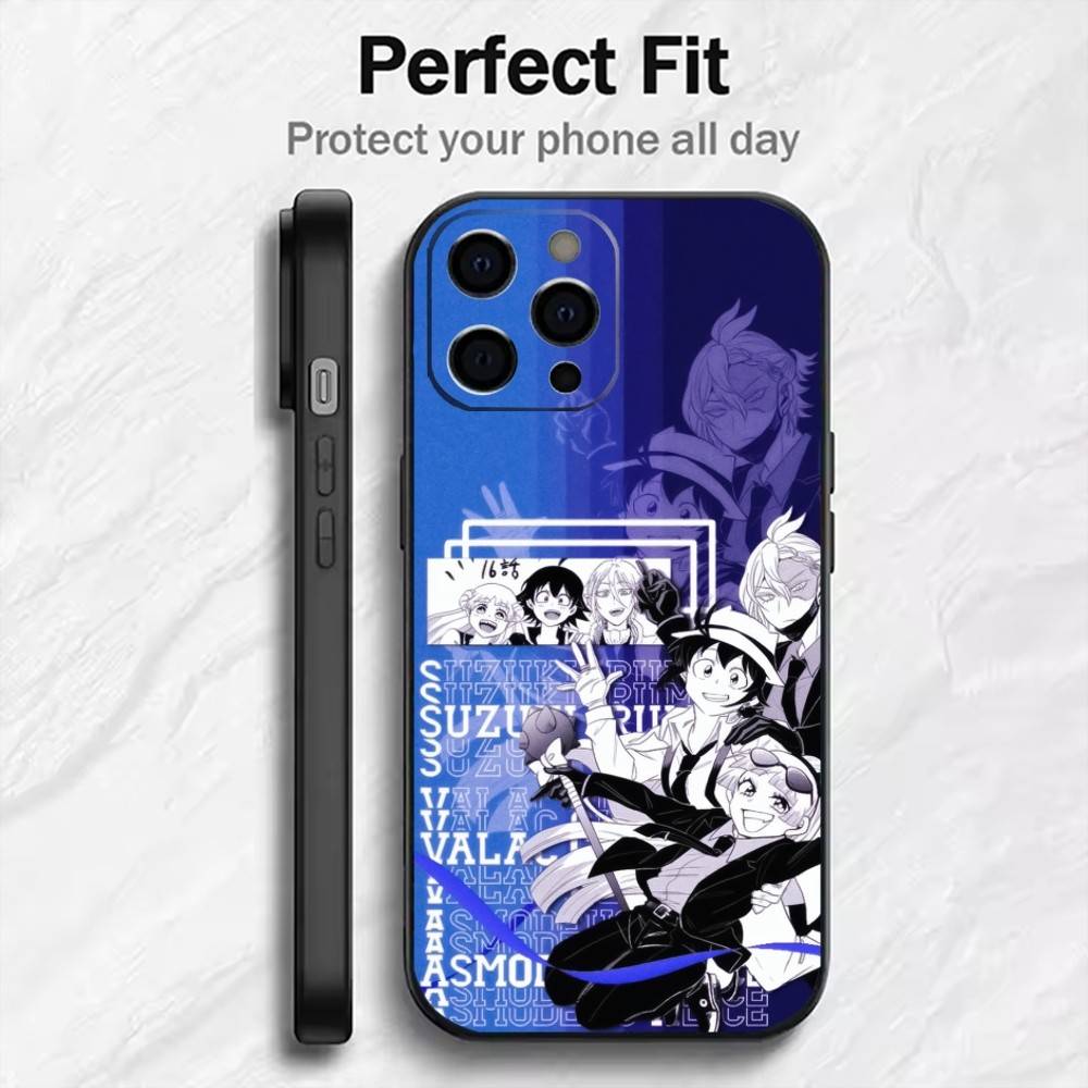 I-Iruma S-Suzuki Anime Iruma KunS Season4 Phone Case For iPhone17,16,15,14,13,12 Plus,Max Soft Silicone Black Cover iPhone15