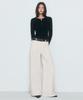 Woman Women'S Wide Trapeze Denim Pants [Cream]
