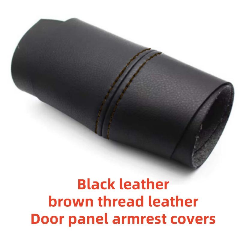 Black Leather Door panel armrest covers Black For Volkswagen Golf 4 MK4 Jetta Bora 1998 1999 2000 2001 2002 2003 2004 2005
