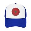 Morocco Flag Football Mesh Baseball Cap Adult Fashion Sun Hats  Hats Adjustable Polyester Dad Hat Summer Trucker Hats