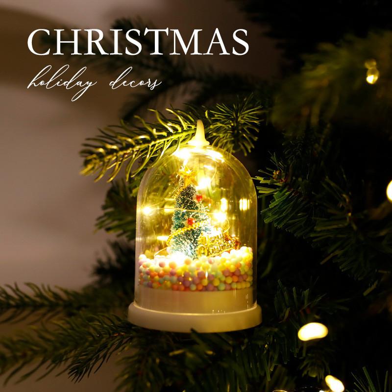 Weihnachtsdeko Nachtlicht mit Schneeszene und Geschenklicht für Kinder Feiertagsfeier