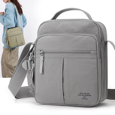 Men's Travel Crossbody Shoulder Bag – Functional Casual Sling with Dedicated Water Bottle Compartment
