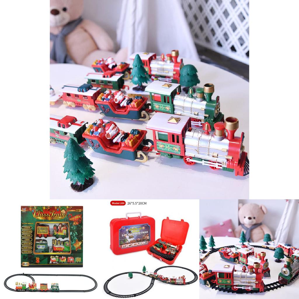 Assembly Track Electric Train Set With Lighting And Music For Kids Educational Play