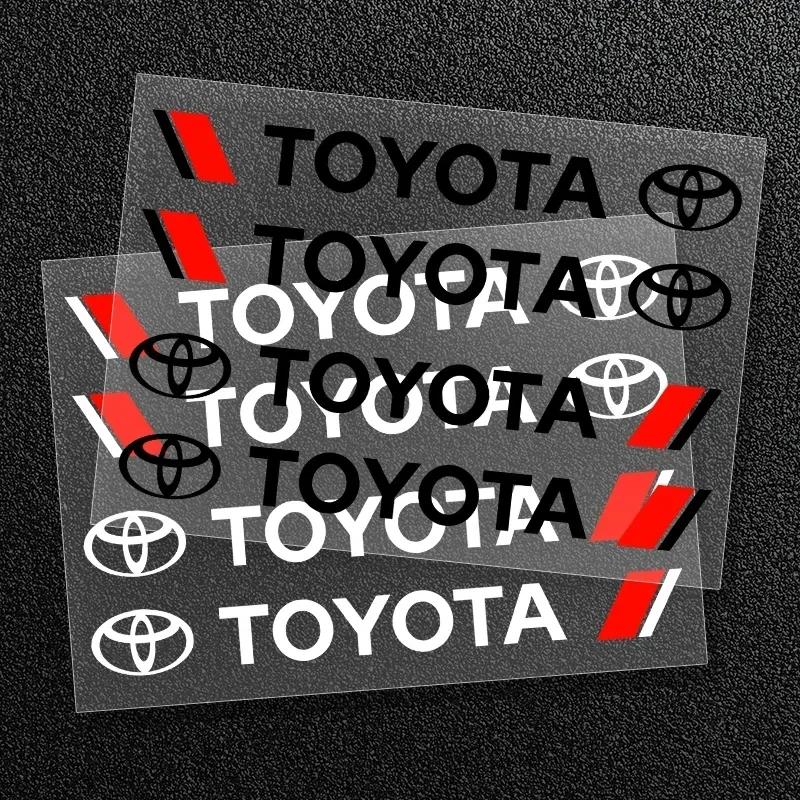 4Pcs/set Car Door Handle Sticker For Toyota RAV4 Camry Corolla Levin Yaris Reiz Vios Highlander CHR Avalon Auto Accessories