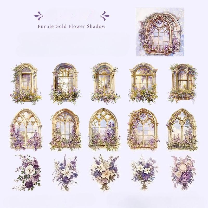 15pcs Kawaii Stationery Stickers The Phantom of The Dark Diary Planner Junk Journal Decorative Scrapbooking Craft Stickers