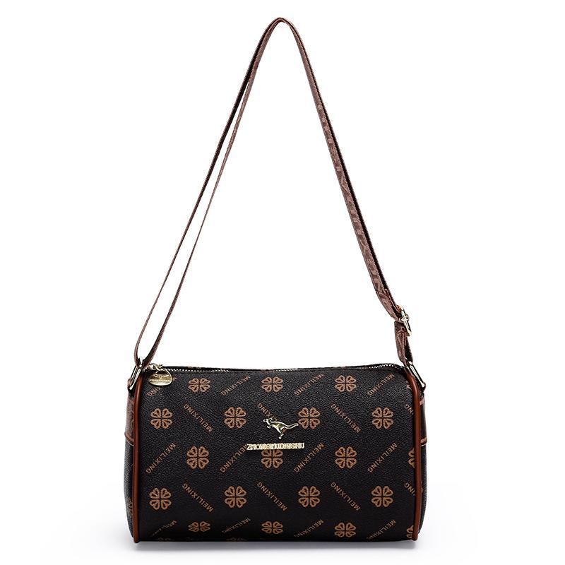 New women's crossbody bag fashion classic full print shoulder bag casual versatile commuter underarm bag