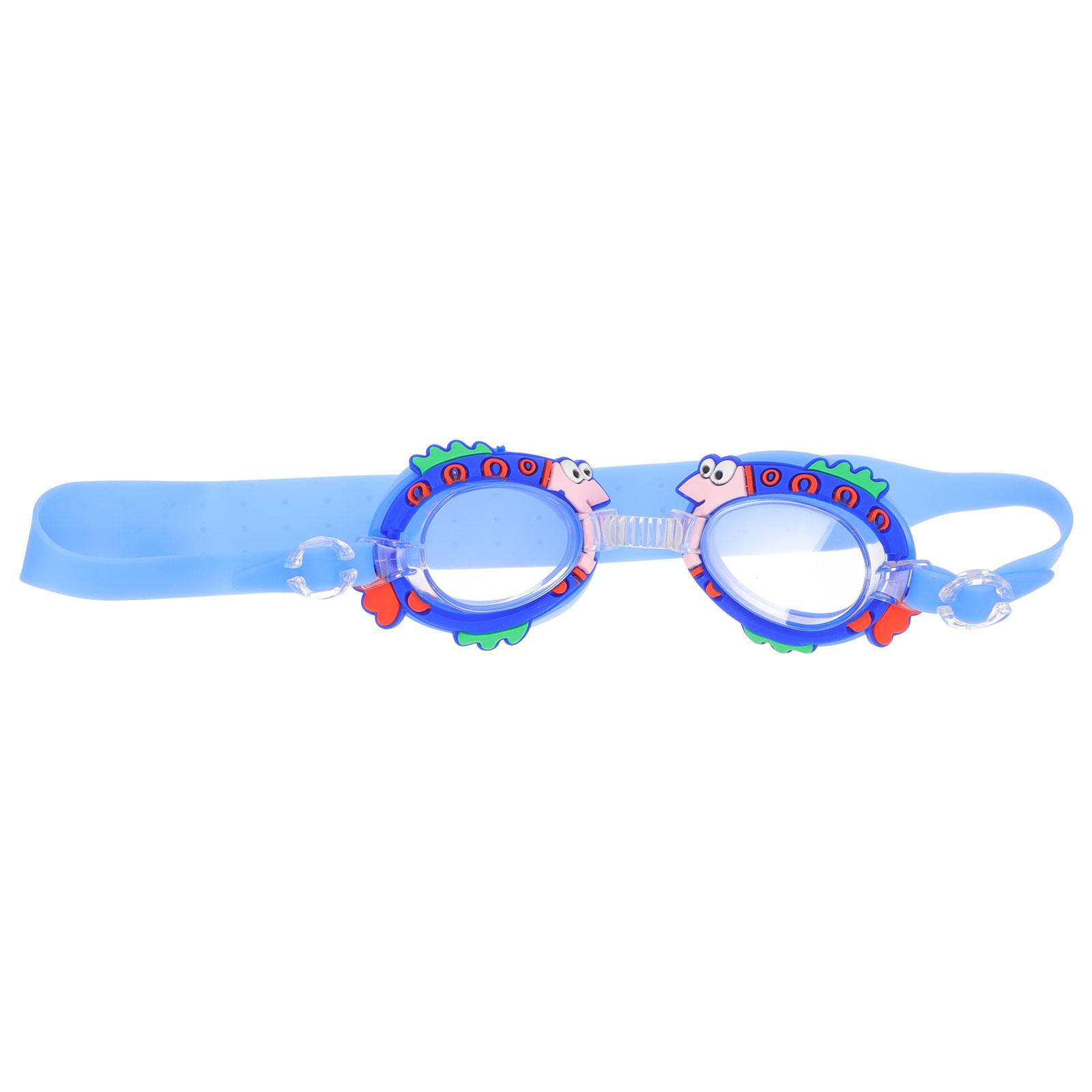 

Children s Swim Goggles Cartoon Design Silicone Anti Vision Waterproof Kids Swimming Glasses Navy Vibrant Color Темно-синій