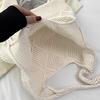 Large Capacity Knitted Handheld Knitted Shoulder Shopping Bag