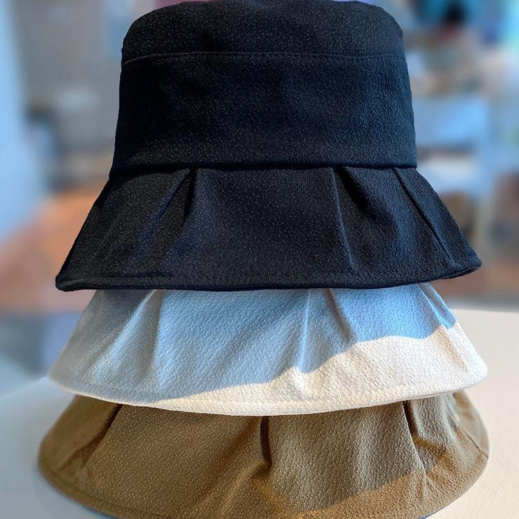 Spring and autumn hat women's casual versatile face small sunscreen sunshade bucket hat foldable travel basin hat autumn