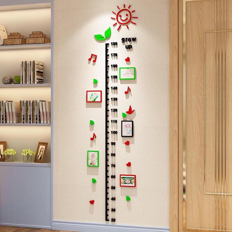 SEE KEAN Children s Height Ruler 3D Acrylic Wall Sticker