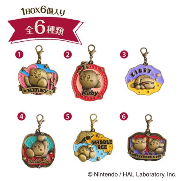 

Kirby Retro Metal Charm Collection 6-Piece Box