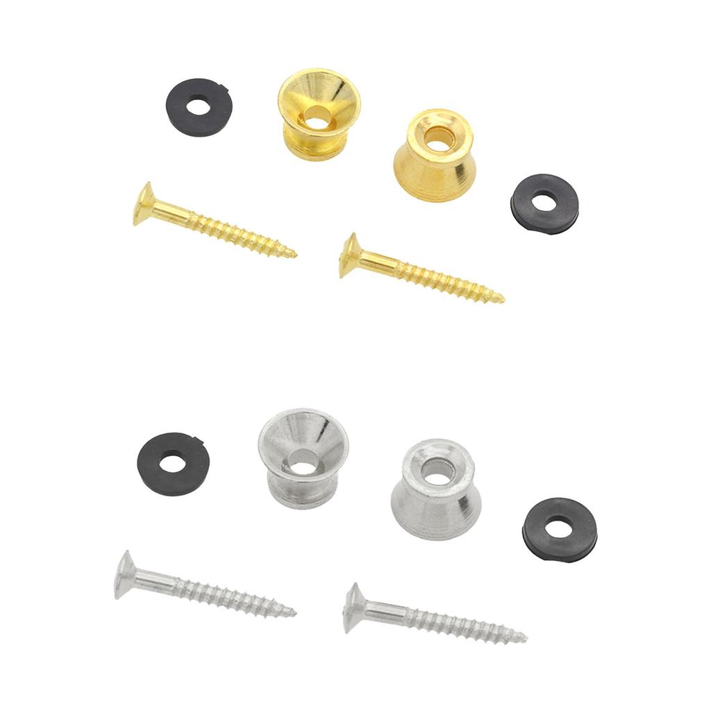 Electric Guitar Strap Buttons Replacement Straplock Buttons Elegant Sturdy Easy Installation End Pins Guitar Strap Locks