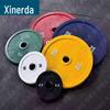 Xinruida Colored Rubberized Barbell Weight Plates