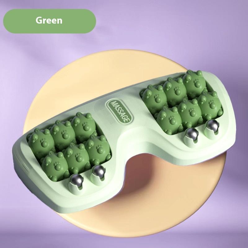Home Use Foot Massage Roller With Magnetic Nodes | Acupoint Stimulation Therapy Tool зелёный