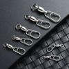 Swivel Fishing Tools 8-shape Ring Jig Fishhook Swivel Lure Connector Hooked Snap Oval Split Rings
