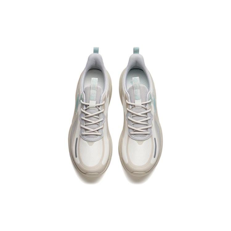 New Anta Lingyun Cushioning Wear Resistant Low Top Running Shoes Men's Gray White Green 112225541R-7