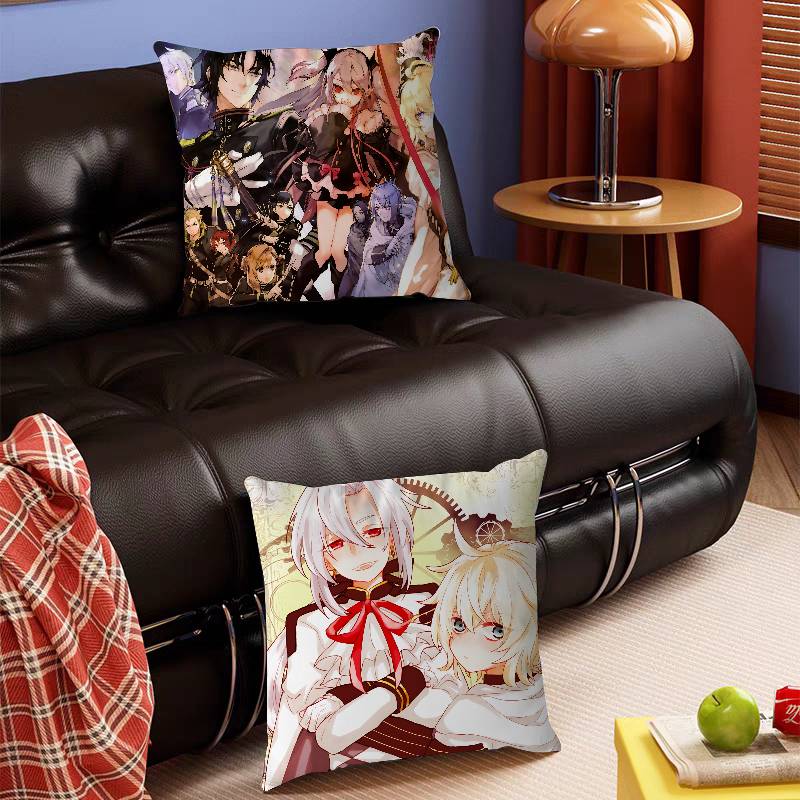 Anime Seraph-of-The-End Pillow Cover Sofa Cushion Cover Home Room Decoration Children Gift