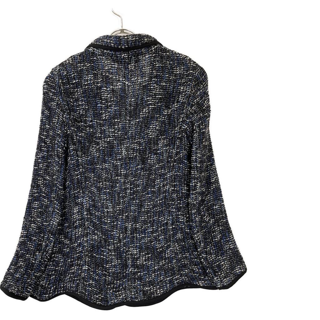 ESCADA Blue 5010317 Tweet Knit Jacket Jacket 38 blueUsed