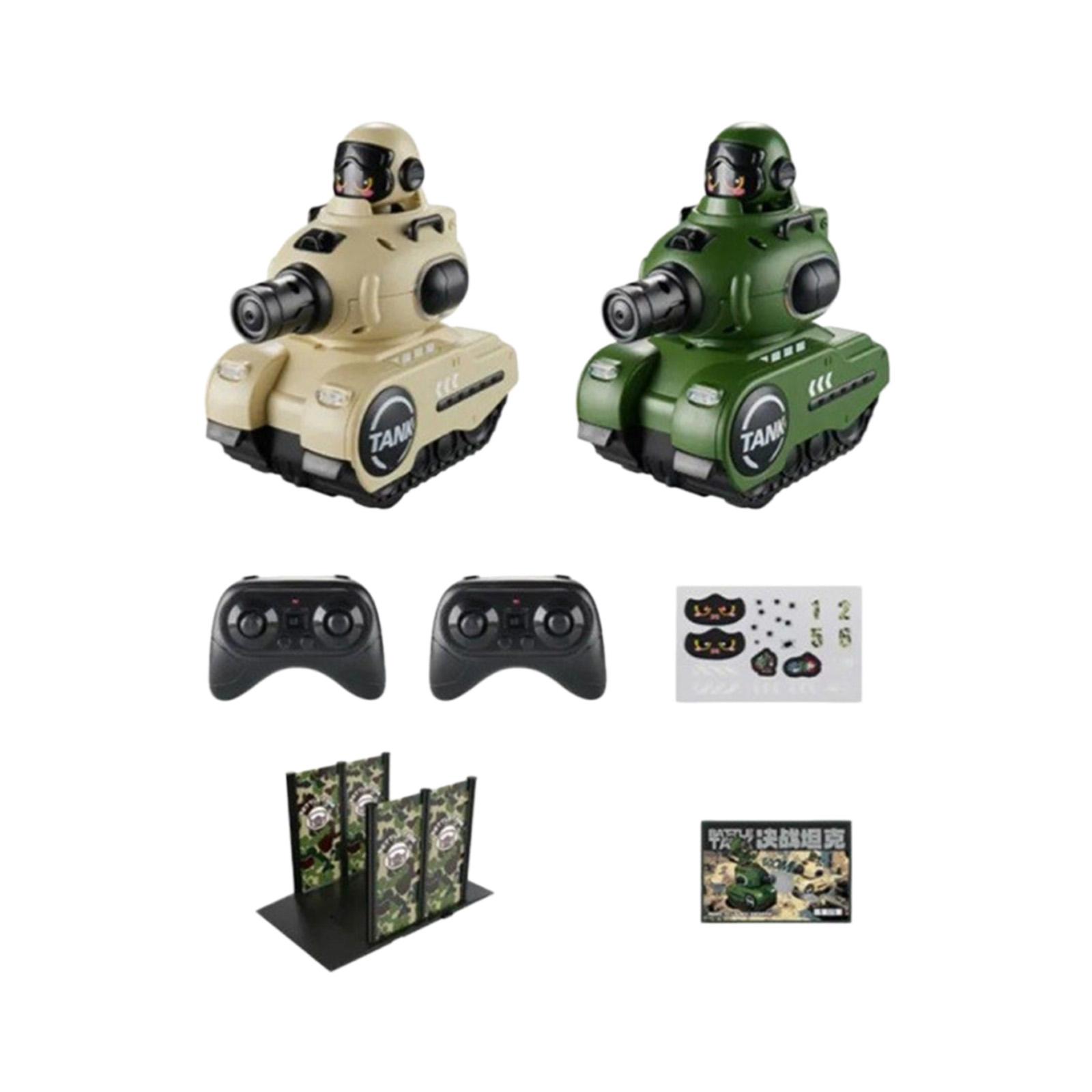 

Cute Cartoon Remote Control Tanks With Tag Hobby RC Cars To Ejected Out One Size