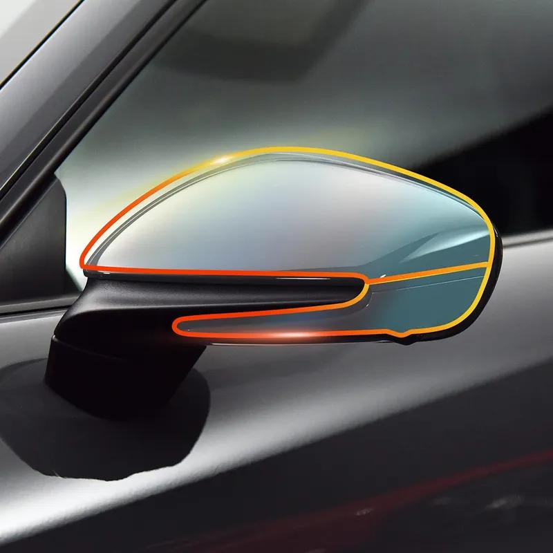 Für Porsche 911 2025 Schutzfolie Auto Scheinwerfer Rückspiegel Folie Getönt Transparent Nachrüst Aufkleber PPF TPU Lackschutz.