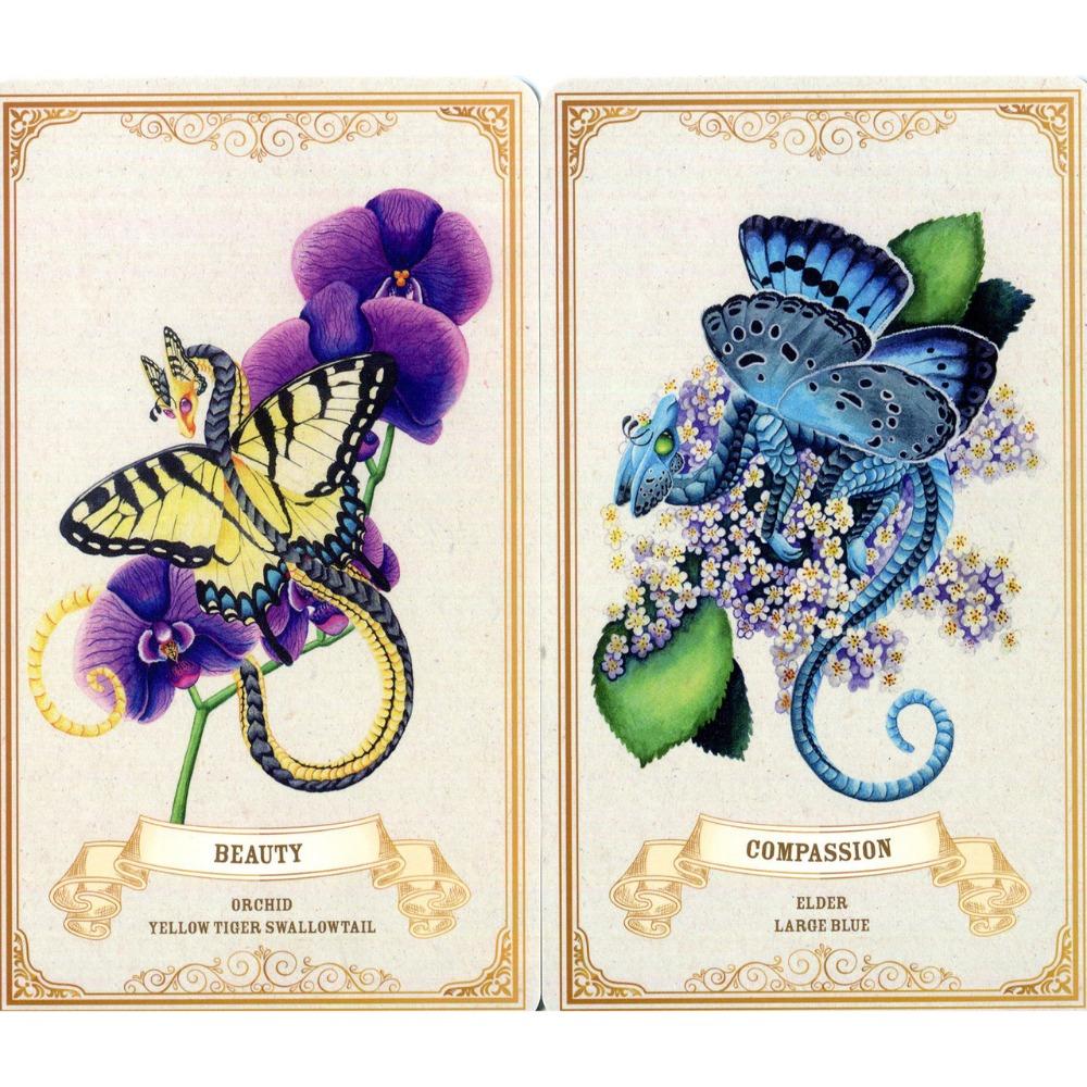 10.4*7.3cm Enchanted Blossoms Empowerment Oracle Cards 44 Pcs Cards