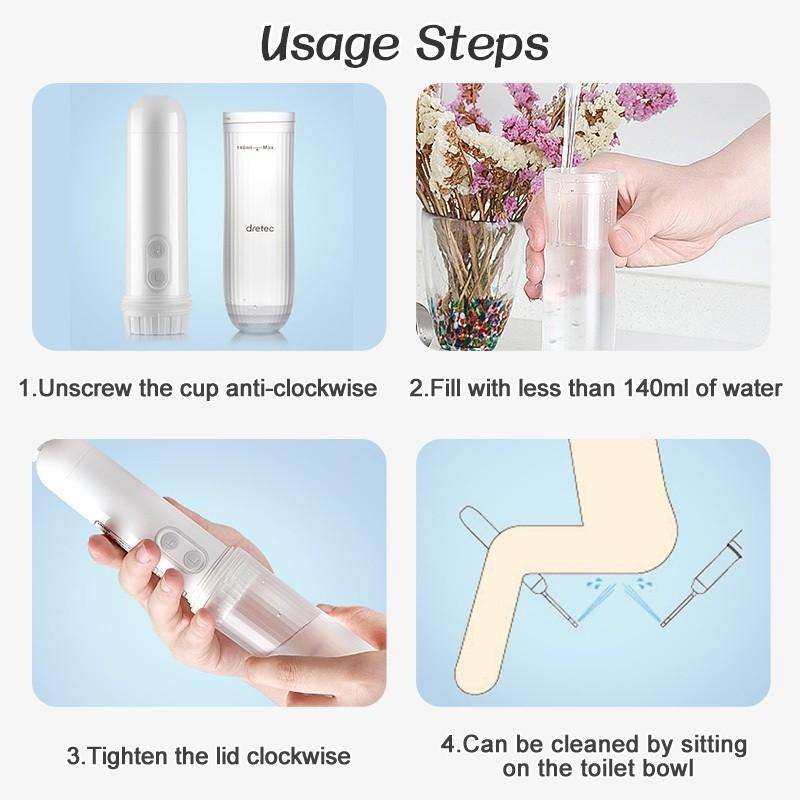 Portable Adjustable Nozzle Bidet Handheld Electric Personal Bidet Sprayer Maternity and Infant Body Cleansing Artifact