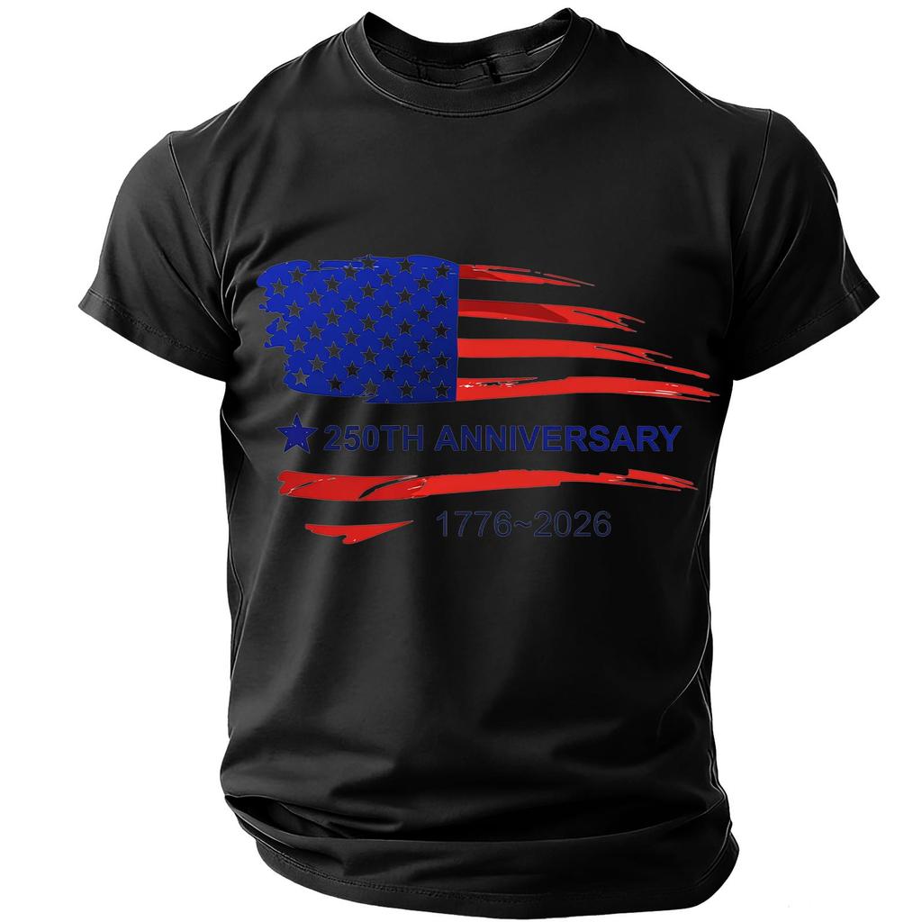 Men's Casual Round Neck Short Sleeve T-Shirt