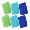 KAILIKETIY 6pcs Microfiber Cloth Car Front Absorbent Quick Dry Square Shape Fog Dust Removal Window Glass Wipe Reusable