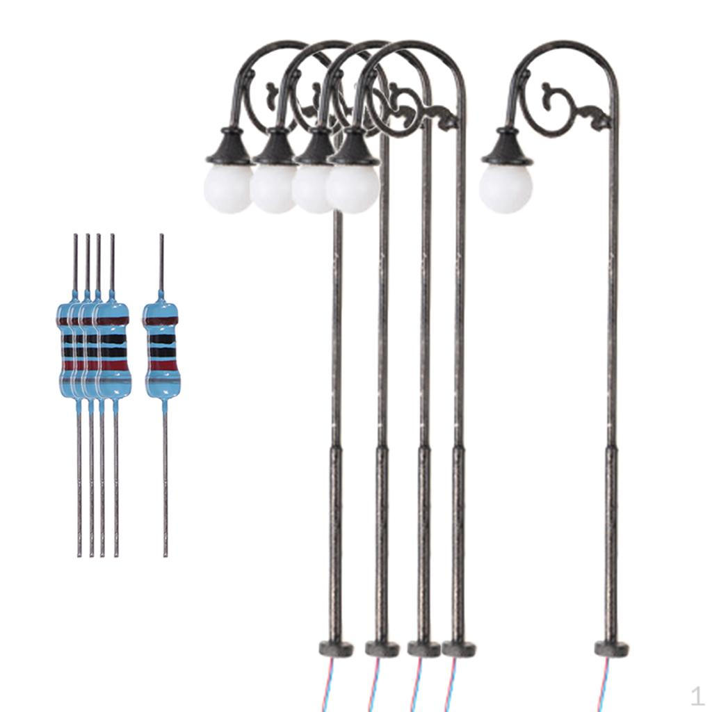 1/87 HO Scale Street Lights Train Scenery Micro Landscape Architecture Model