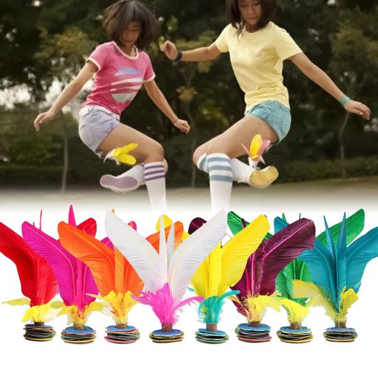 Kick-resistant Funny Multi-color Chinese Shuttlecock for Outdoor Recreation