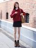 Fei Yuan Beaded Hip-Hugging Short Skirt: Women's Slimming Half-Length Skirt for Autumn & Winter, Petite & Versatile, Anti-Exposure Design