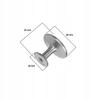 Furniture Handle Furniture Knob For Drawer For Cabinet Inox Silver