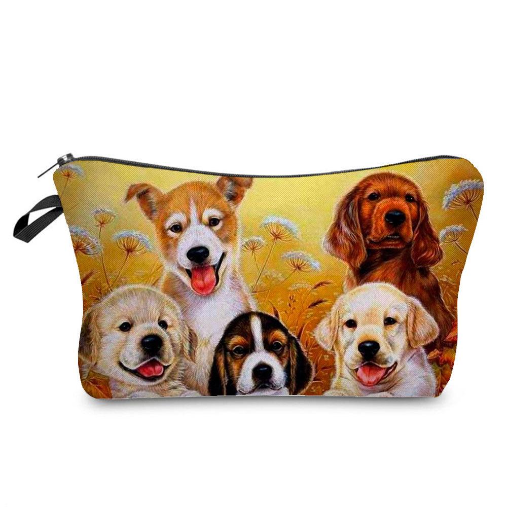 Women Cat Print Cosmetic Bag Toiletries Organize Travel Storage Case  6429