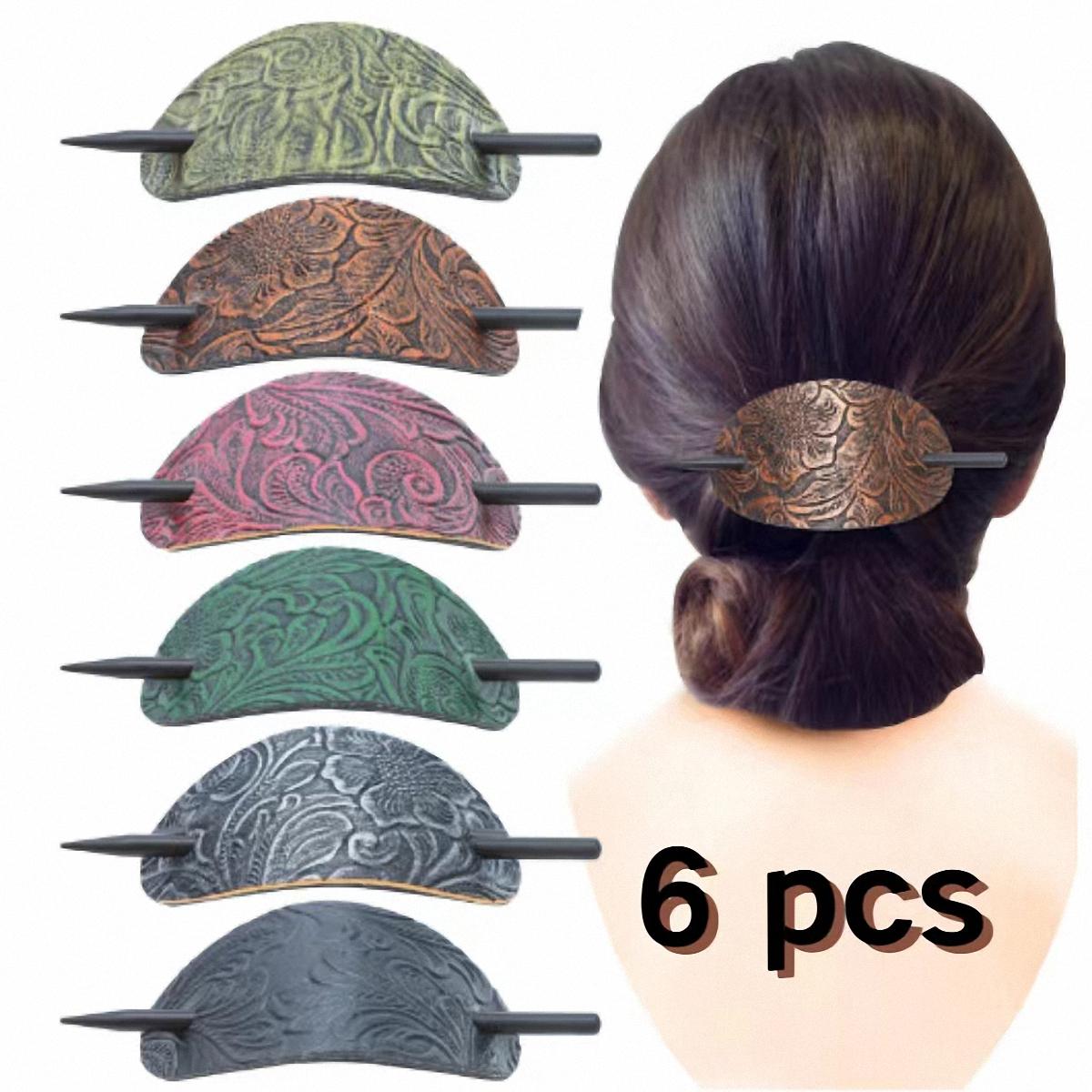 

6 Pcs/pack Cortical Hair Bundles Oval Shape Ponytail Holders