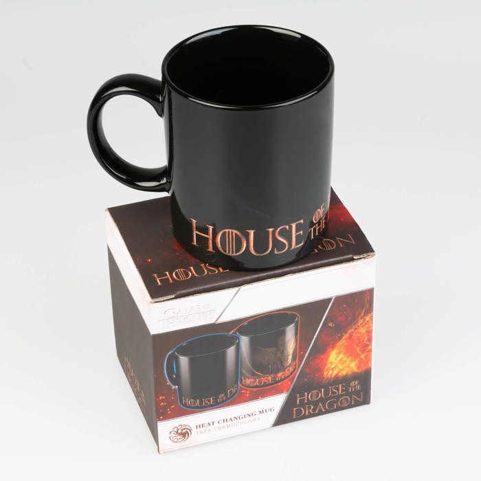 Mug - game of thrones - house of the dragon - 350 ml - grès - design changeant