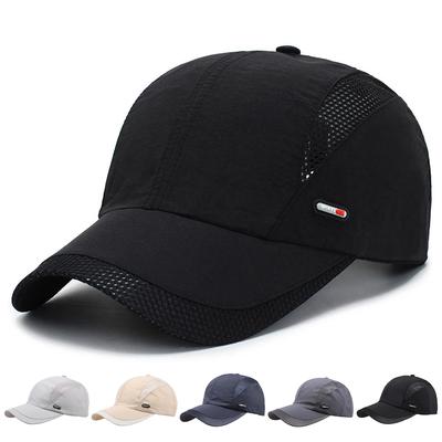 Unisex Side Sport Label Breathable Baseball Caps Spring And Summer Outdoor Adjustable Casual Hats Sunscreen Hat Sports Cap